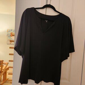 Lands' End Supima Notch Neck T-Shirt